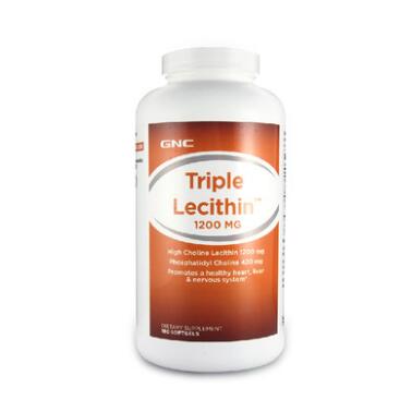 GNC健安喜三重濃縮大豆卵磷脂軟膠囊1200mg180粒